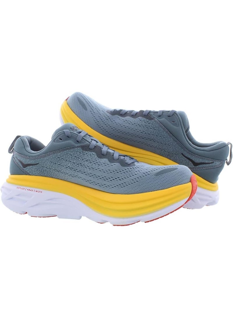 HOKA ONE ONE Hoka Bondi 8 Men's Running Shoes, Goblin Blue/Mountain Spring - Image 3